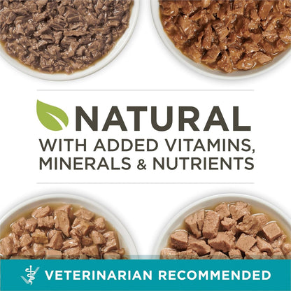 Natural, High Protein Cat Food Variety Pack, Chicken, Tuna, Salmon and Trout Recipes - (Pack of 24) 3 Oz. Cans