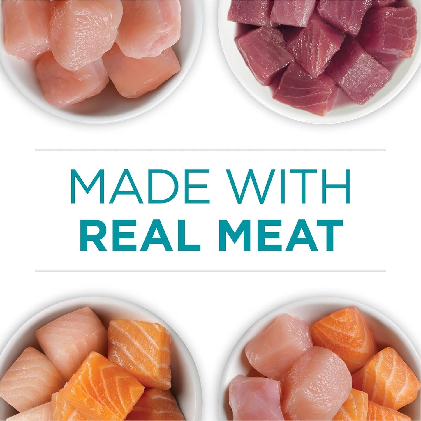 Natural, High Protein Cat Food Variety Pack, Chicken, Tuna, Salmon and Trout Recipes - (Pack of 24) 3 Oz. Cans