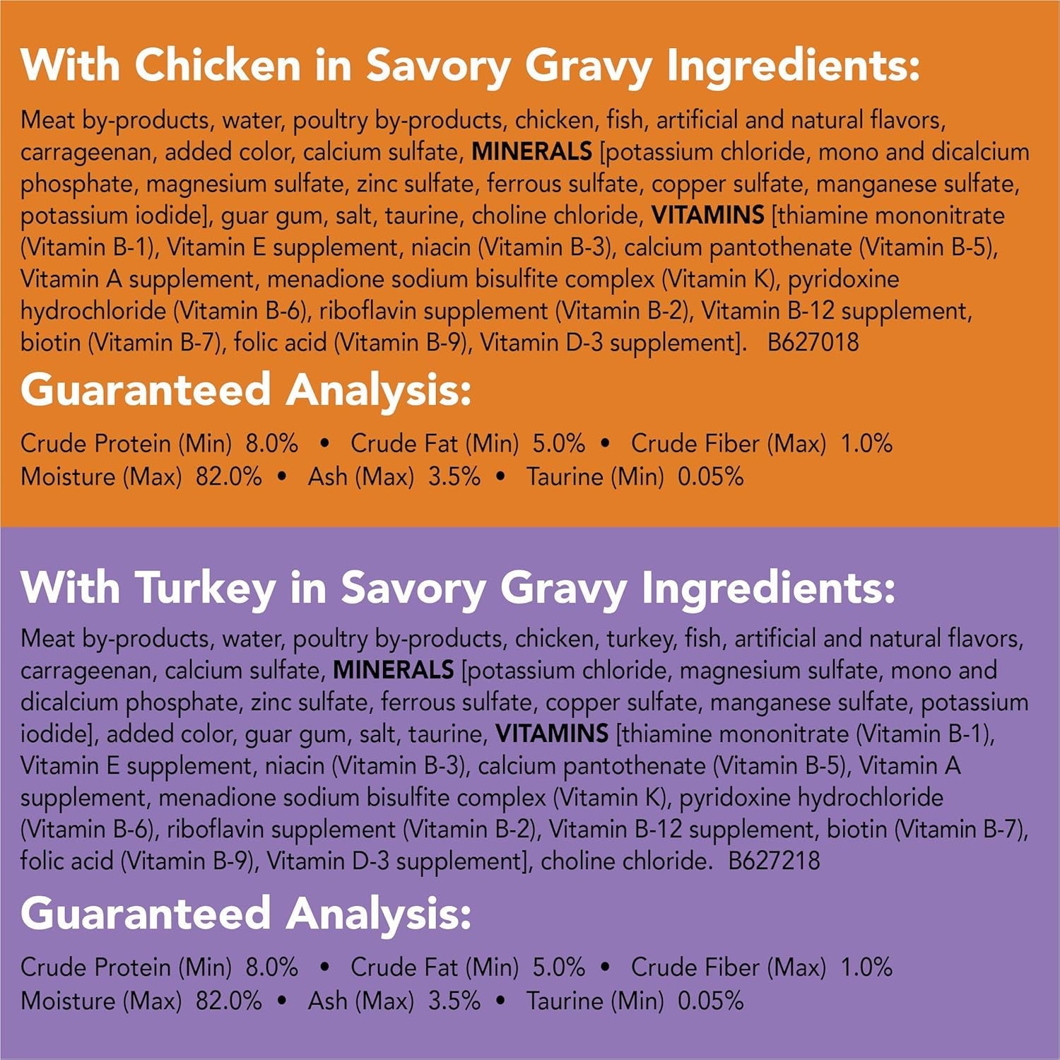 Purina  Pate Wet Cat Food Variety Pack, Extra Gravy Pate Chicken, Turkey, Salmon & Tuna - (24) 5.5 Oz. Cans