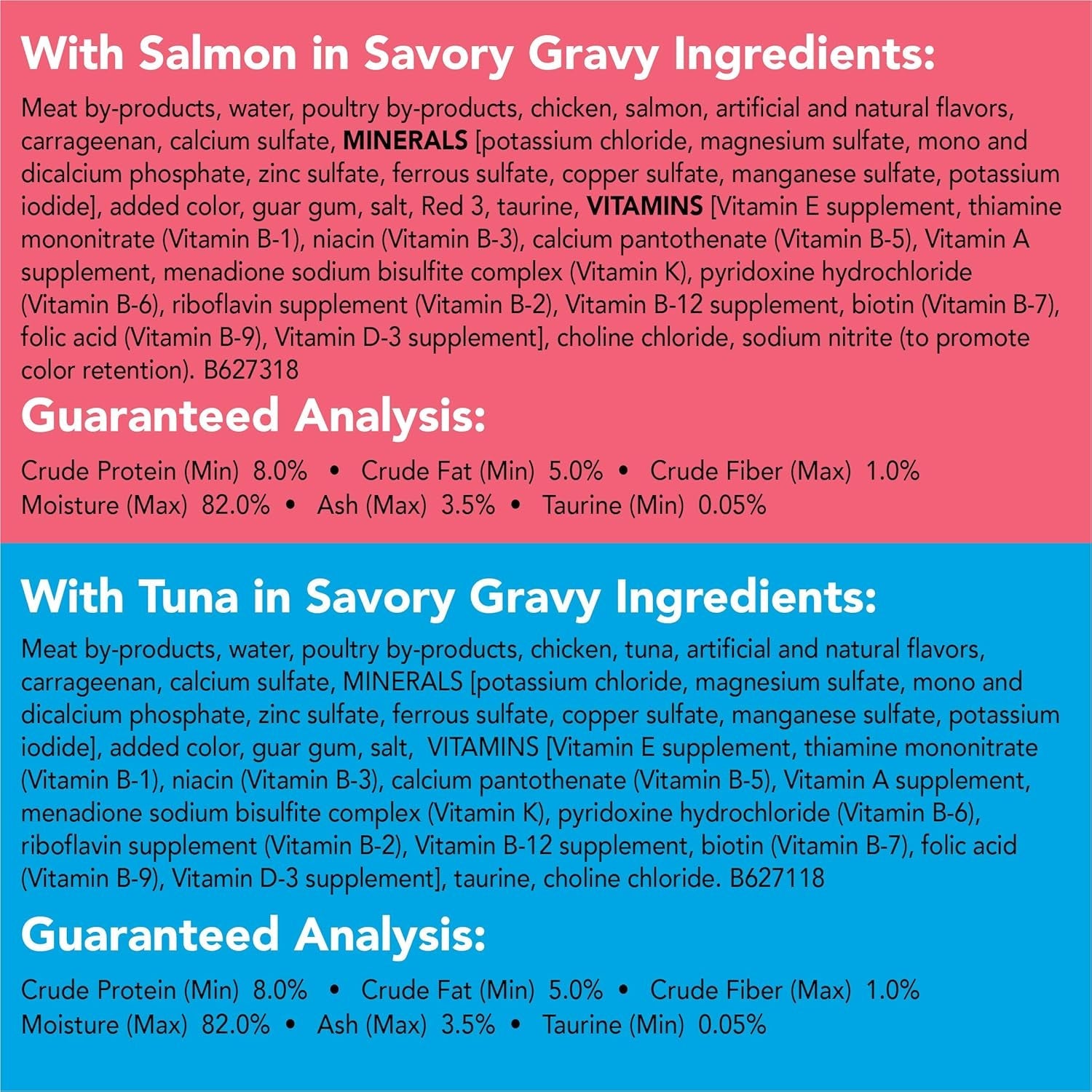 Purina  Pate Wet Cat Food Variety Pack, Extra Gravy Pate Chicken, Turkey, Salmon & Tuna - (24) 5.5 Oz. Cans