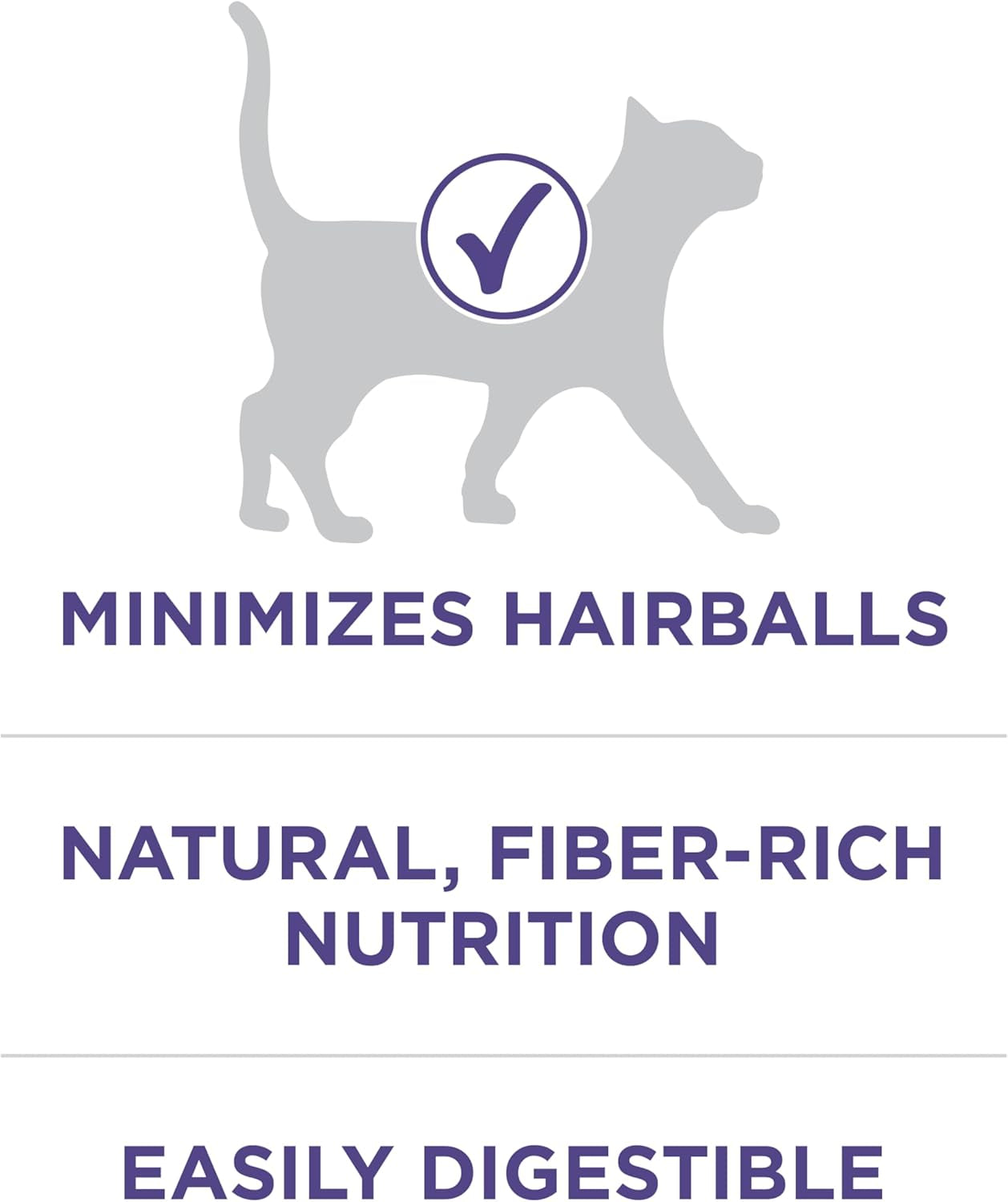 Natural Cat Food for Hairball Control, +PLUS Hairball Formula - 7 Lb. Bag