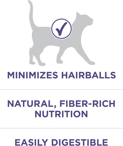 Natural Cat Food for Hairball Control, +PLUS Hairball Formula - 7 Lb. Bag