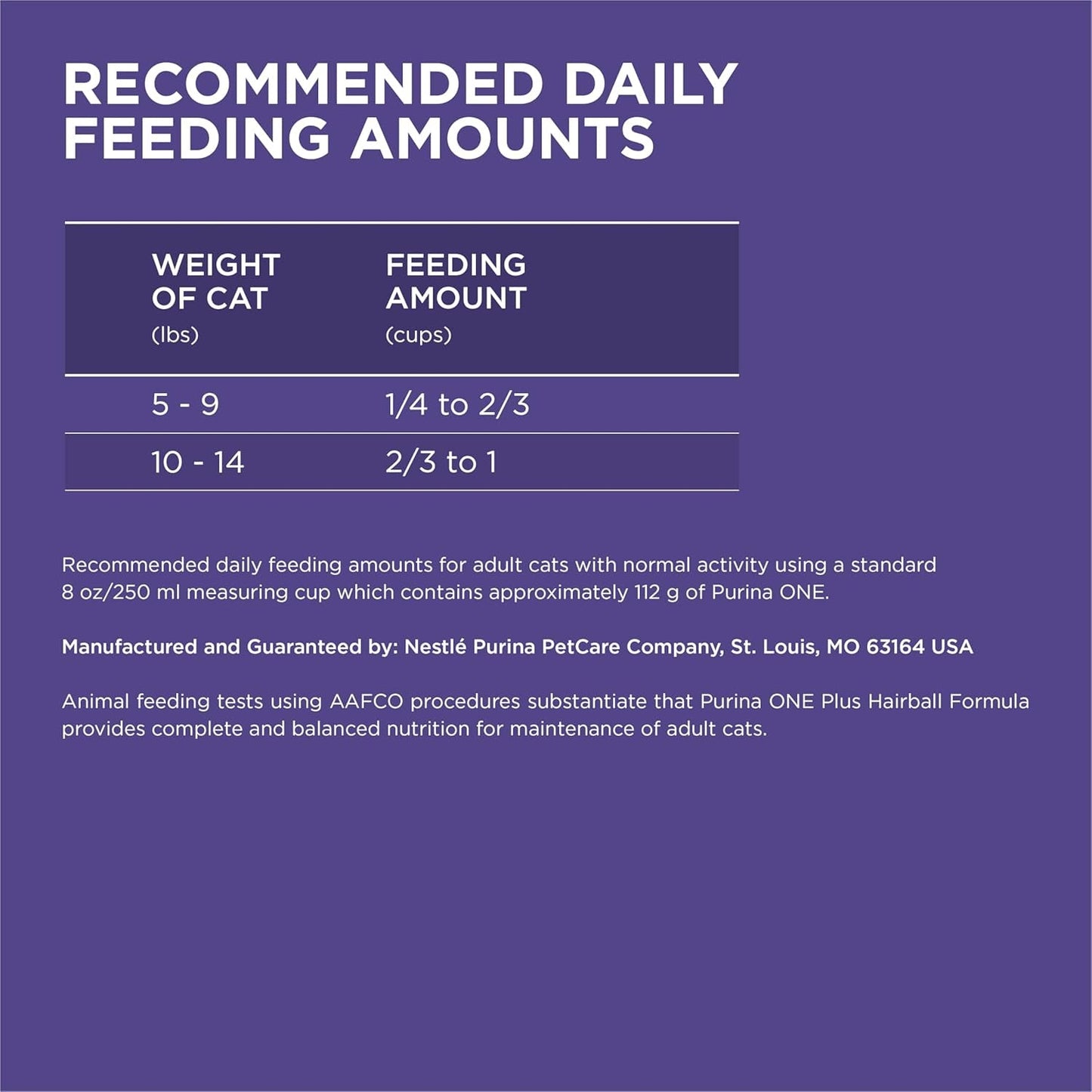 Natural Cat Food for Hairball Control, +PLUS Hairball Formula - 7 Lb. Bag