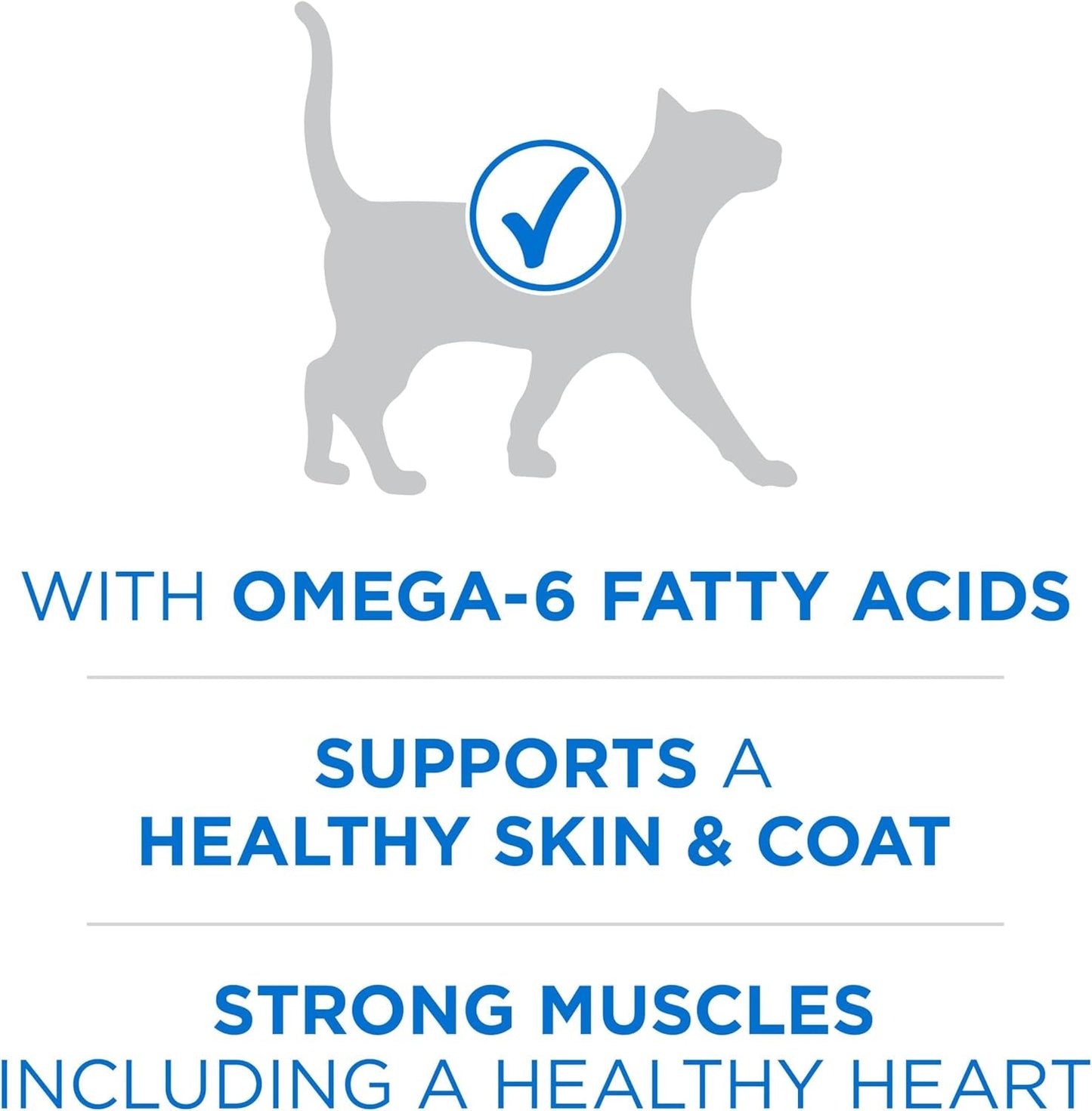 plus High Protein Cat Food Dry Salmon and Ocean Whitefish Cat Skin and Coat Health Formula - 3.5 Lb. Bag
