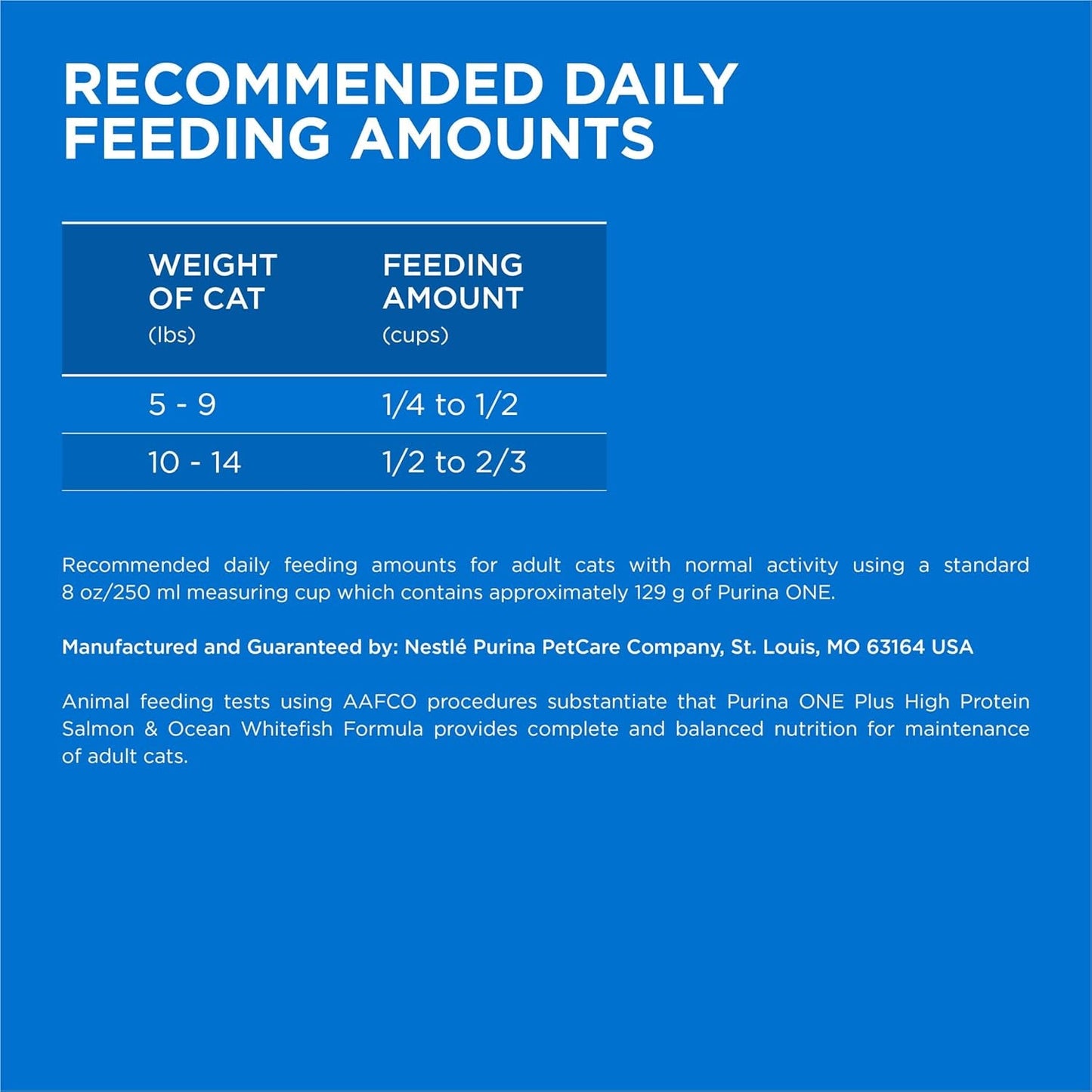 plus High Protein Cat Food Dry Salmon and Ocean Whitefish Cat Skin and Coat Health Formula - 3.5 Lb. Bag