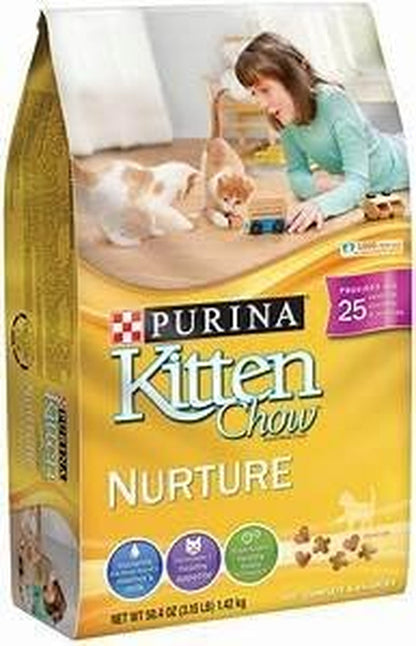 Kitten Chow Dry Kitten Food, Nurture, 3.15 Pound Bag Cat Chow