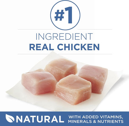 Grain Free, Natural Senior Pate Wet Cat Food, Vibrant Maturity 7+ Chicken & Ocean Whitefish Recipe - (Pack of 24) 3 Oz. Pull-Top Cans