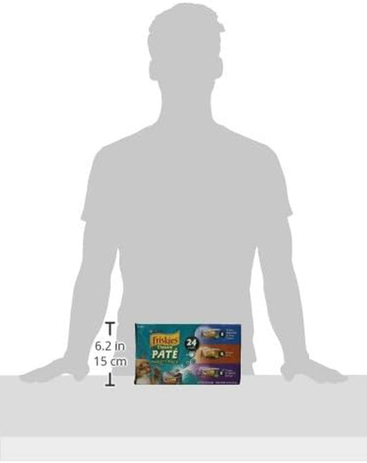 Wet Cat Food, Classic Pate Variety Pack, Ocean Whitefish and Tuna, Mixed Grill and Turkey and Giblets Dinner, (24) 5.5 Oz Cans