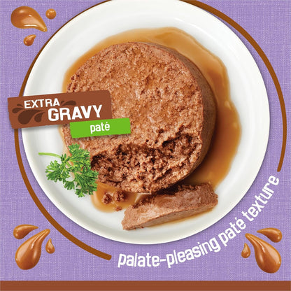 Purina  Wet Cat Food Pate with Turkey in Savory Gravy - Extra Gravy (Pack of 24) 5.5 Oz. Cans