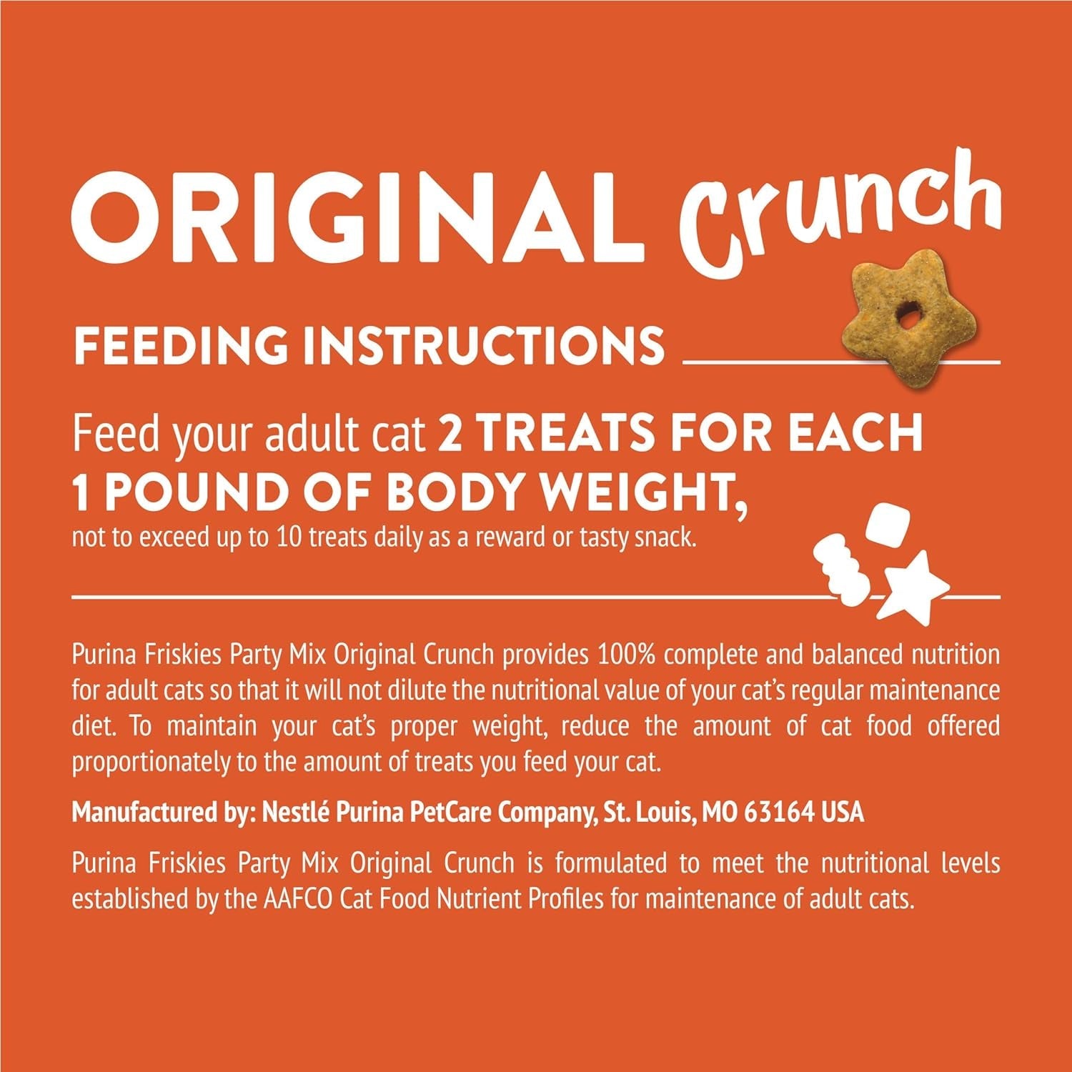 Purina  Cat Treats, Party Mix Original Crunch - (Pack of 6) 6 Oz. Pouches