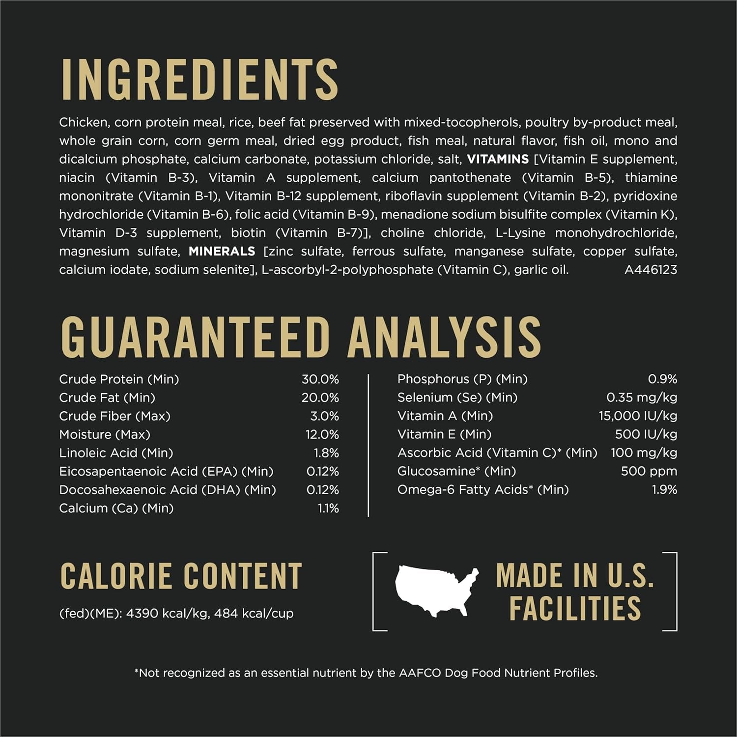 Sport Performance 30/20 Chicken and Rice Formula High Protein Dog Food - 37.5 Lb. Bag