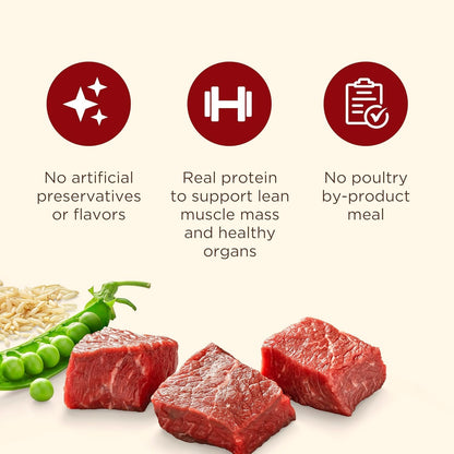 Dry Dog Food, Real Beef, Pea & Brown Rice Recipe Whole Health Blend for Adult Dogs, 28 Lb. Bag, Packaging May Vary (Rachael Ray)