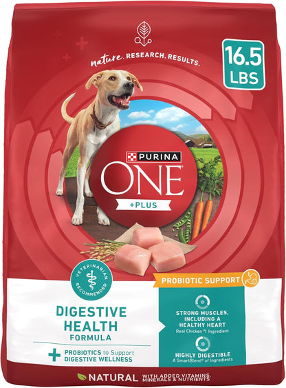 plus Digestive Health Formula Dry Dog Food Natural with Added Vitamins, Minerals and Nutrients - 31.1 Lb. Bag