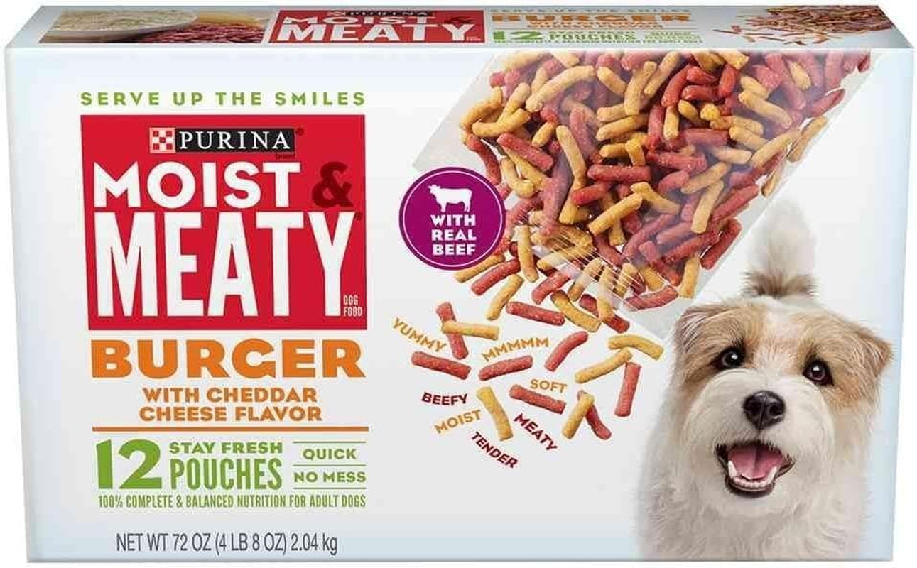 Purina Moist and Meaty Burger Cheese, 2 Pack