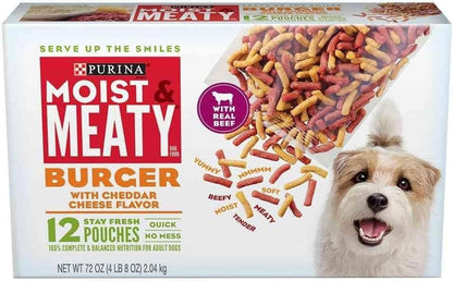 Purina Moist and Meaty Burger Cheese, 2 Pack