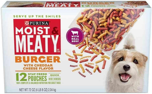 Purina Moist and Meaty Burger Cheese, 2 Pack