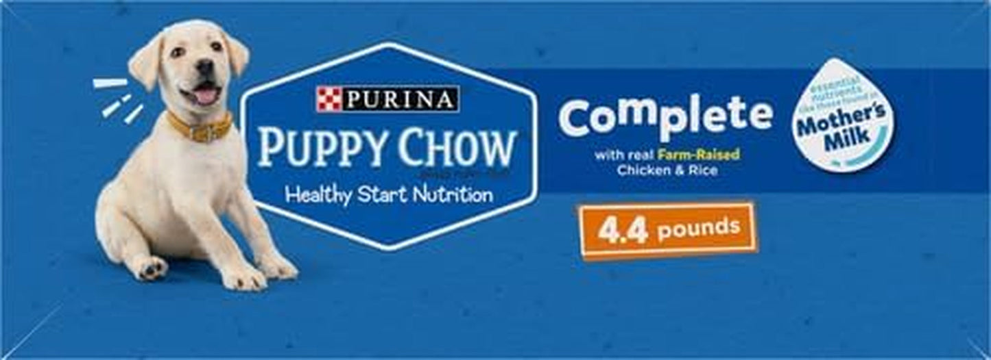Purina Puppy Chow Dry Dog Food, Complete, Chicken Flavor, 4.4 Lb Bag