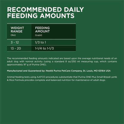 Small Breed plus High-Protein Dog Food Lamb and Rice Formula Dry Dog Food - 15 Lb. Bag