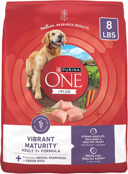 High Protein Dry Senior Dog Food plus Vibrant Maturity Adult 7 plus Formula - 16.5 Lb. Bag
