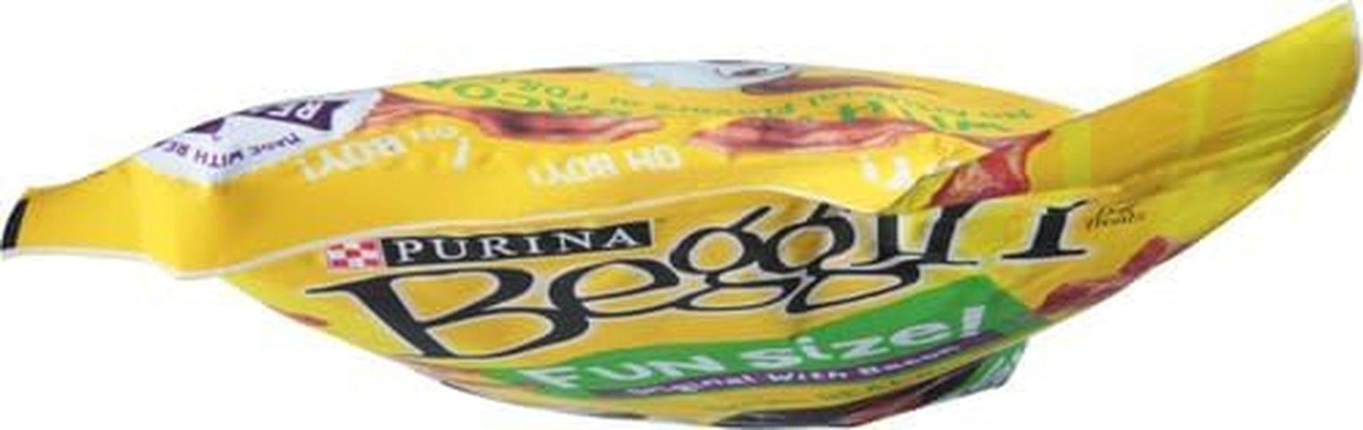 with Real Meat Dog Treats, Fun Size Original with Bacon Flavor - 25 Oz. Pouch