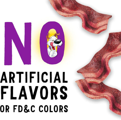 with Real Meat Dog Treats, Fun Size Original with Bacon Flavor - 25 Oz. Pouch