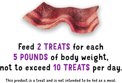 with Real Meat Dog Treats, Fun Size Original with Bacon Flavor - 25 Oz. Pouch