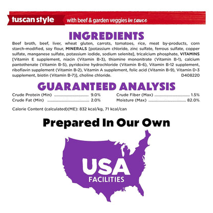 Purina Beneful Medleys Wet Dog Food Variety Pack with Tuscan, Romana, and Mediterranean Style Dog Food in Dog Gravy, 30 Pack - (Pack of 30) 3 Oz. Cans