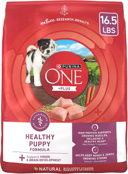 plus Healthy Puppy Formula High Protein Natural Dry Puppy Food with Added Vitamins, Minerals and Nutrients - 8 Lb. Bag