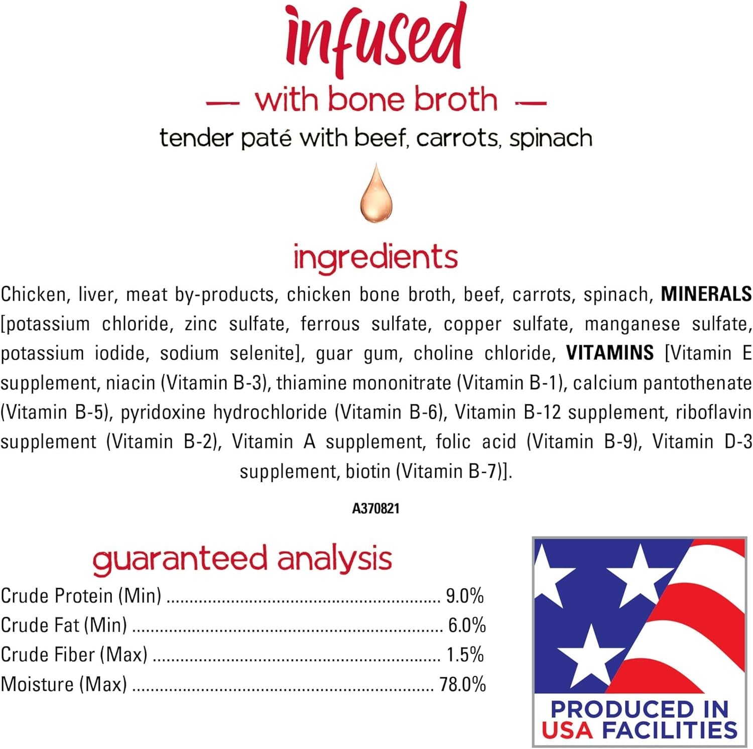 Purina  Infused Pate Wet Dog Food Variety Pack, Pate with Real Lamb, Chicken or Beef Varieties - (2 Packs of 12) 3 Oz. Cans