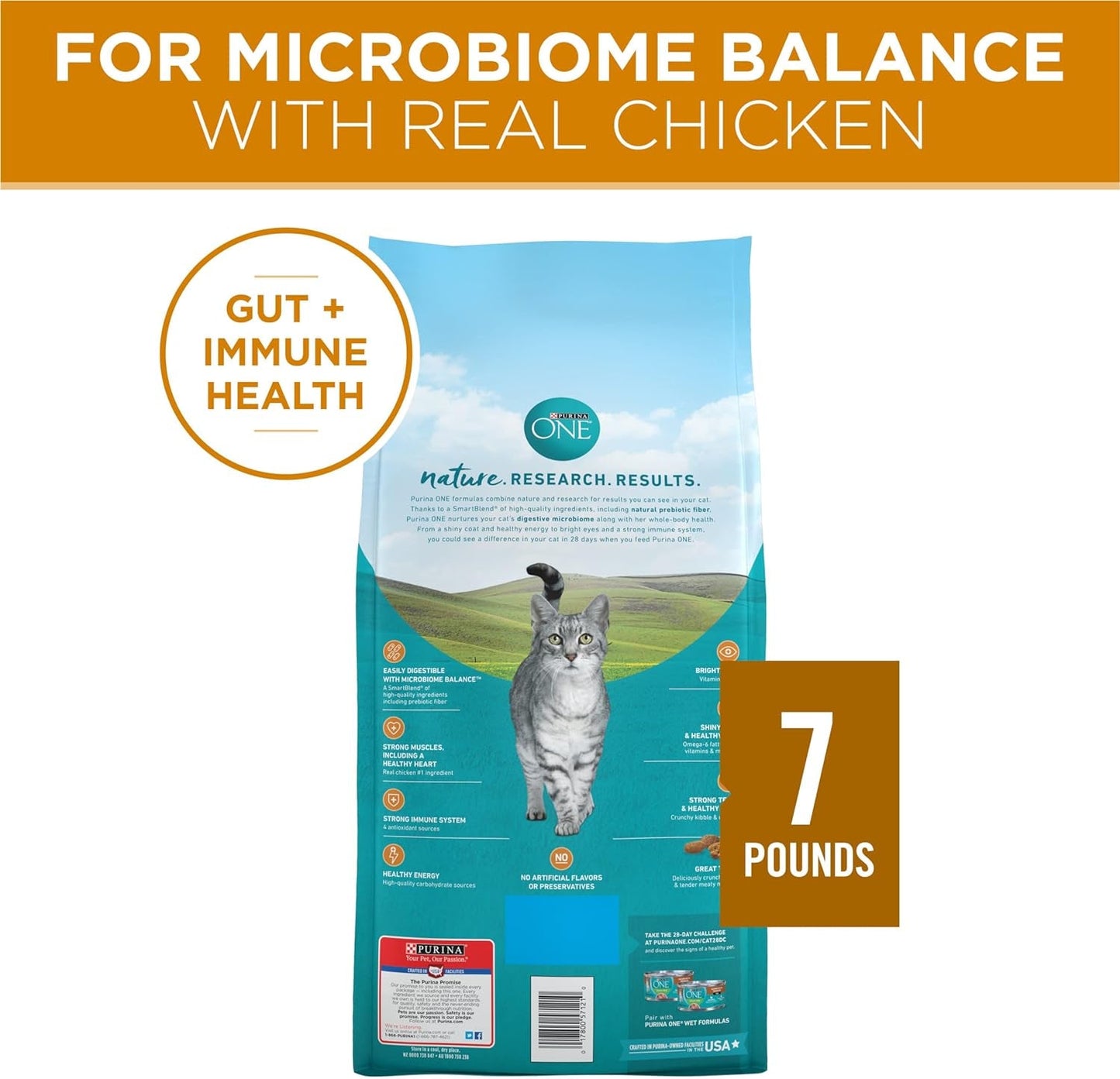 Natural Dry Cat Food, Tender Selects Blend with Real Chicken - 7 Lb. Bag