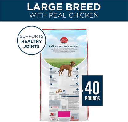 plus Large Breed Adult Dog Food Dry Formula, Real Protein Rich Natural Chicken Flavor - 40 Lb. Bag