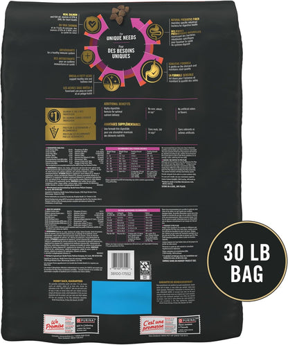 Sensitive Skin and Stomach Dog Food Dry, Adult Salmon & Rice Formula, Digestive Health - 30 Lb. Bag