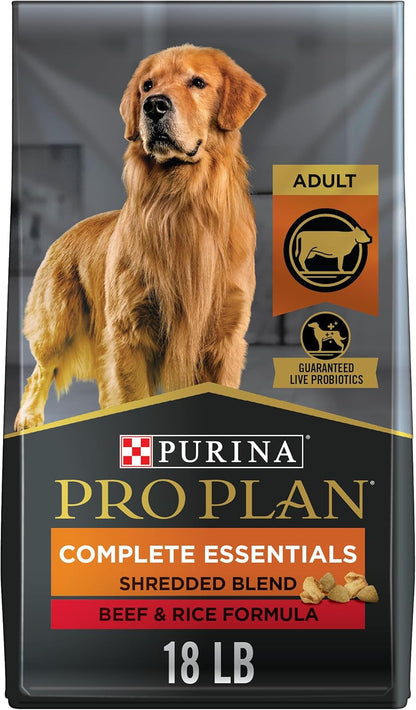 Complete Essentials Shredded Blend Chicken and Rice Dog Food Dry Formula with Probiotics for Dogs - 35 Lb. Bag