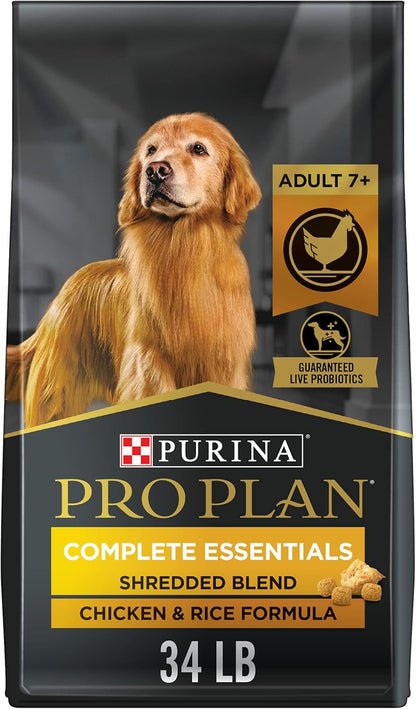 Complete Essentials Shredded Blend Chicken and Rice Dog Food Dry Formula with Probiotics for Dogs - 35 Lb. Bag
