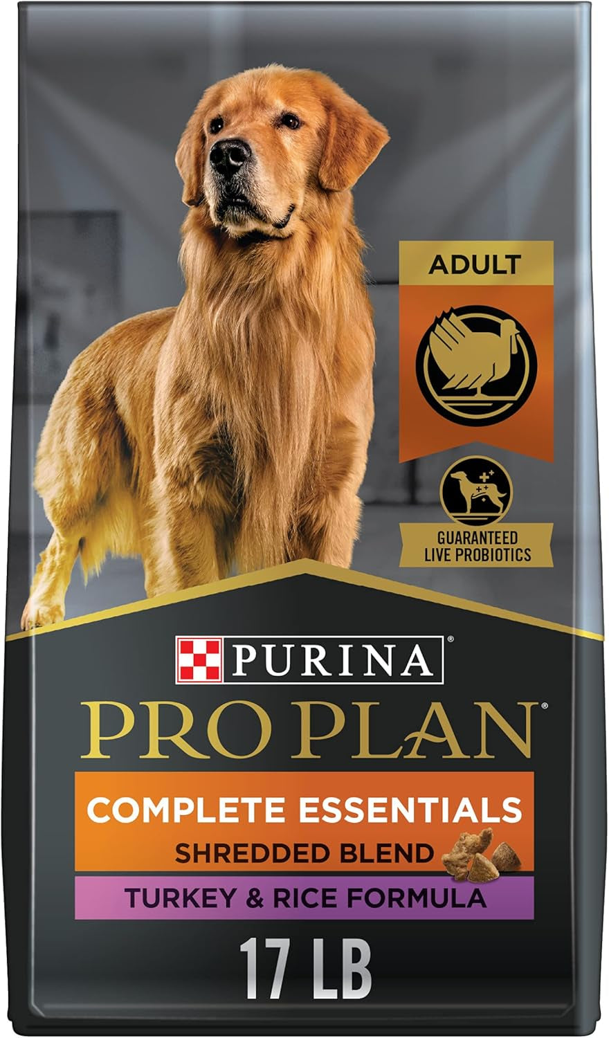 Complete Essentials Shredded Blend Chicken and Rice Dog Food Dry Formula with Probiotics for Dogs - 35 Lb. Bag